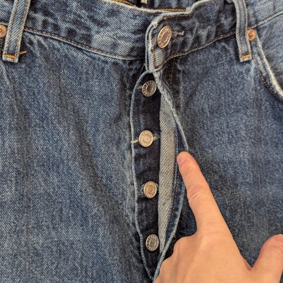 Agolde Fran Low Slung Straight Jeans (34) - Picture 10 of 15